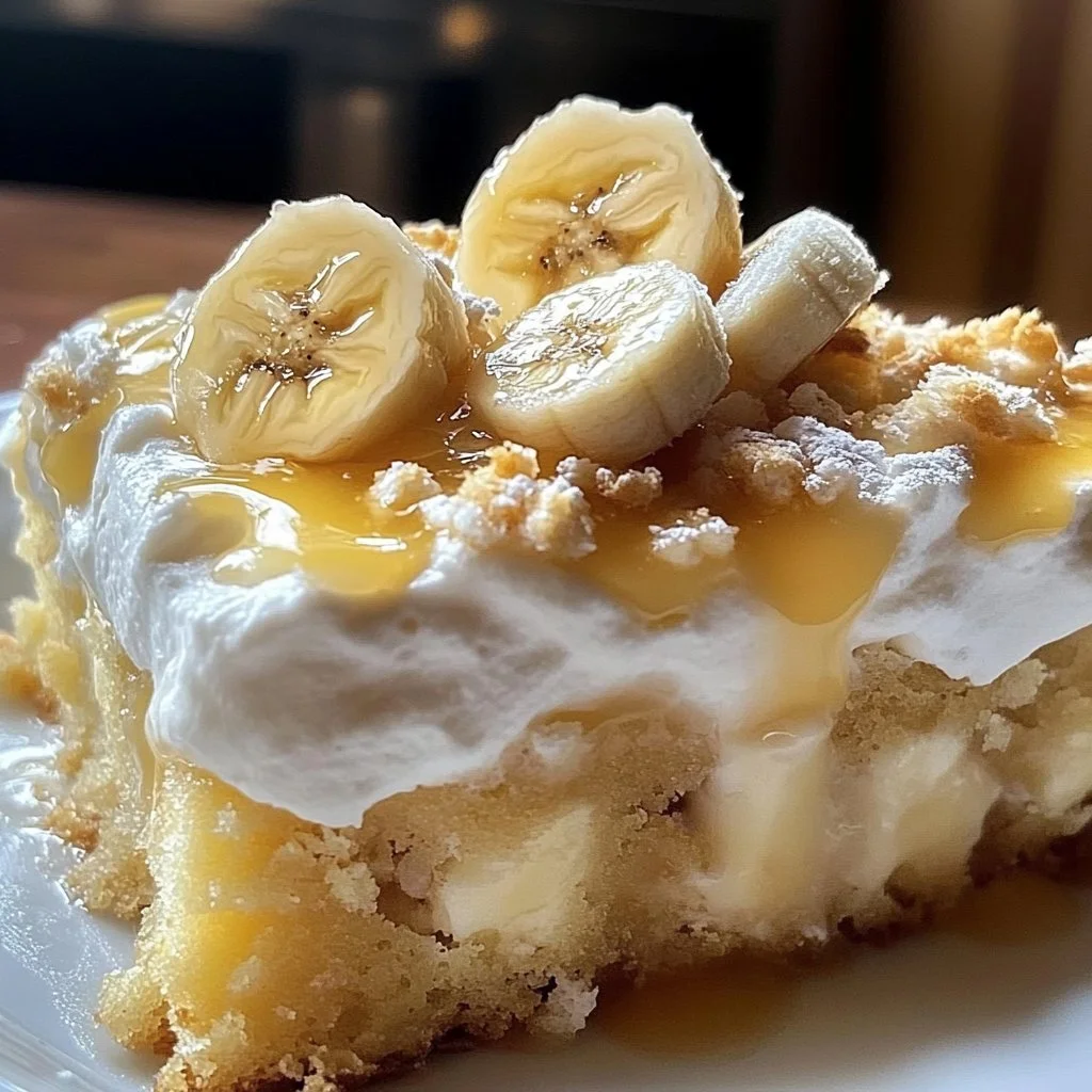 Banana Poke Cake Dessert