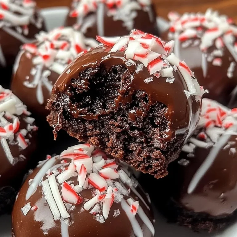 Chocolate Peppermint Brownie Balls