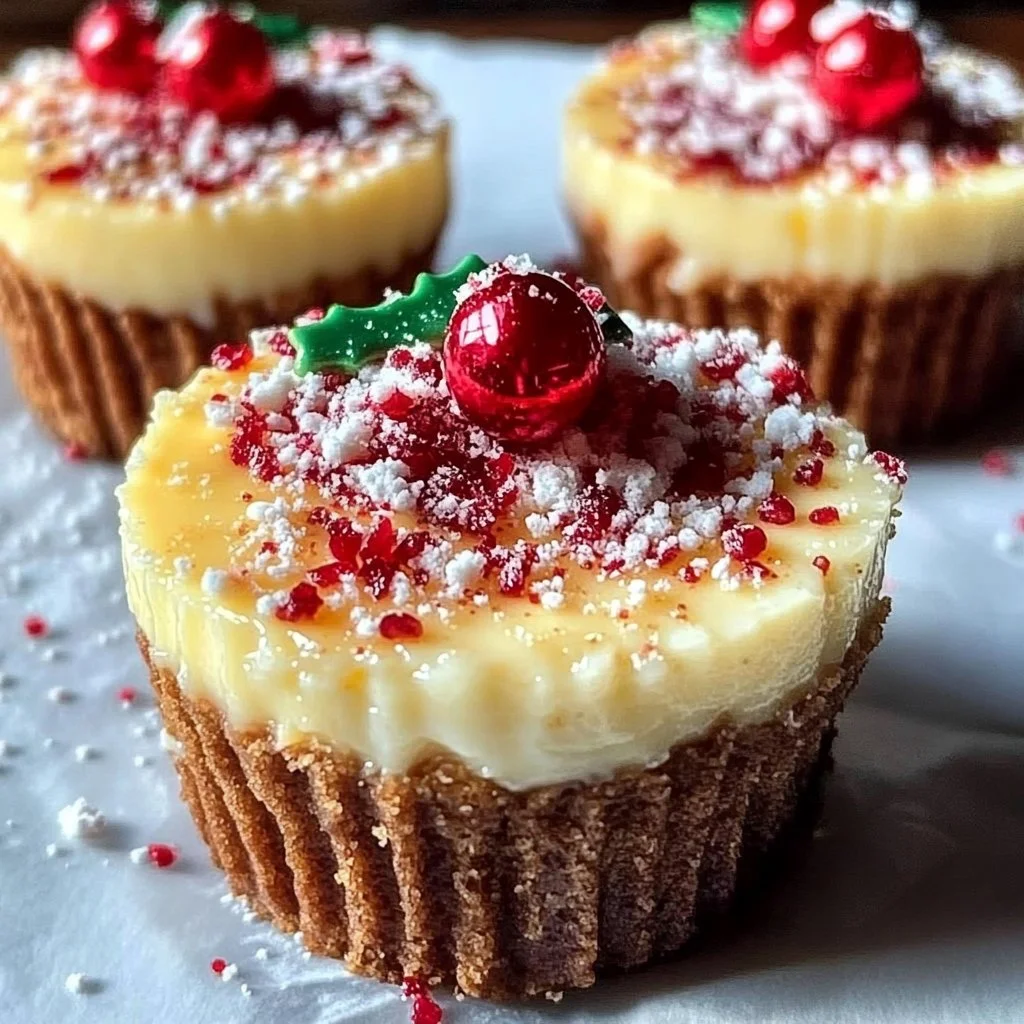 Christmas Mini Cheesecakes