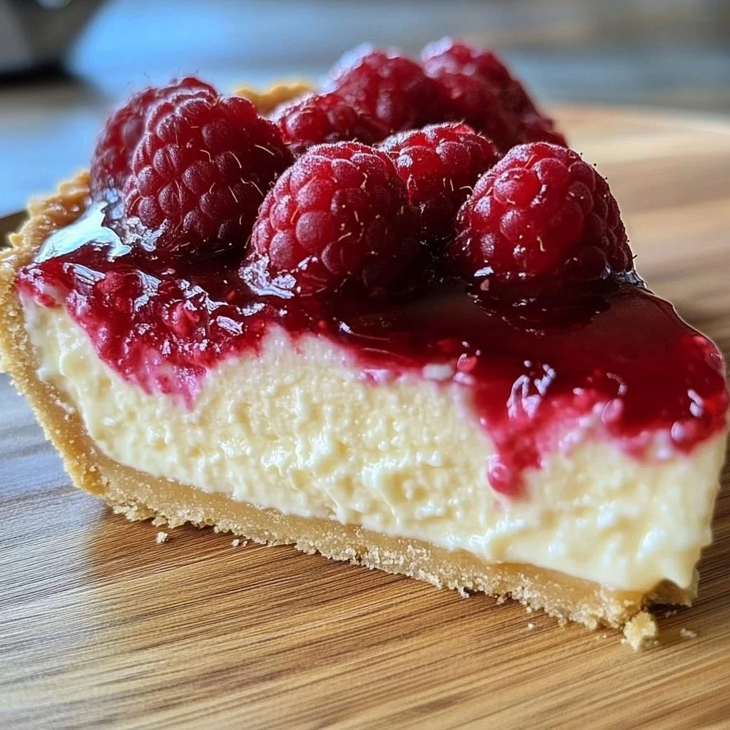 Christmas Raspberry Cheesecake Tart