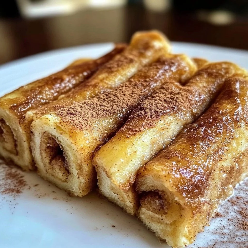 Cinnamon Roll French Toast Roll Ups