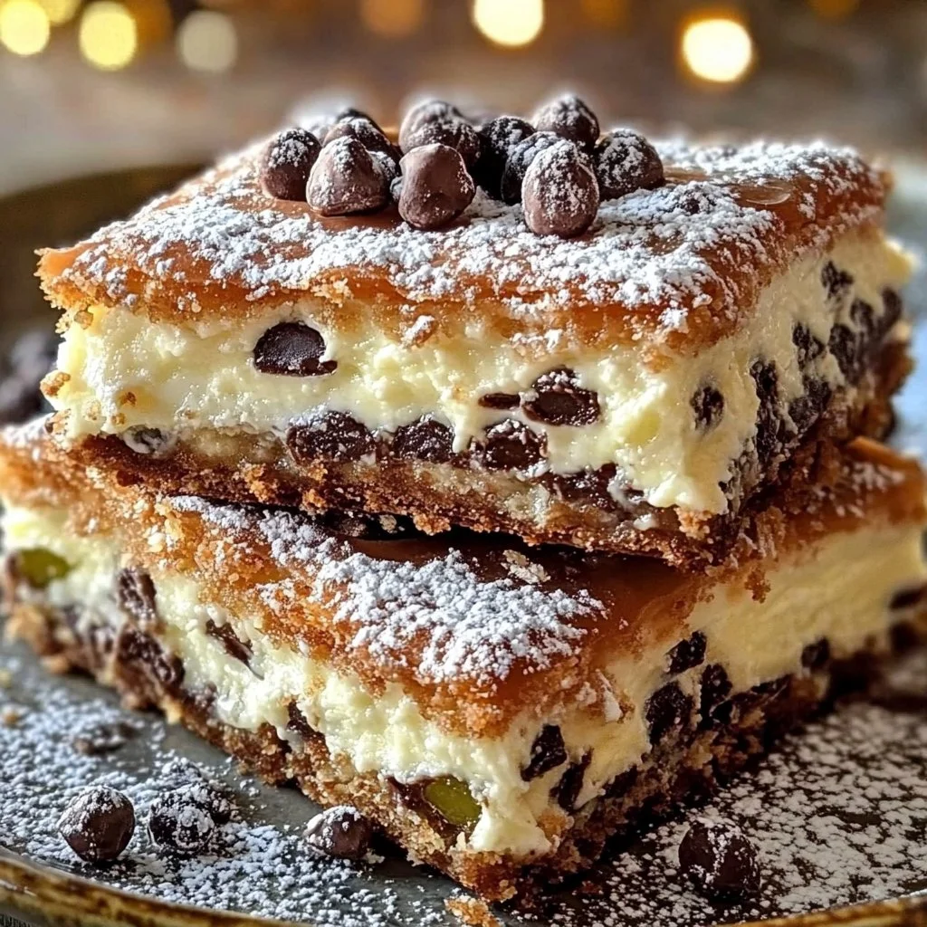 Classic Cannoli Squares
