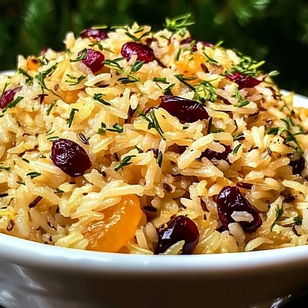 Cranberry Orange Rice Pilaf