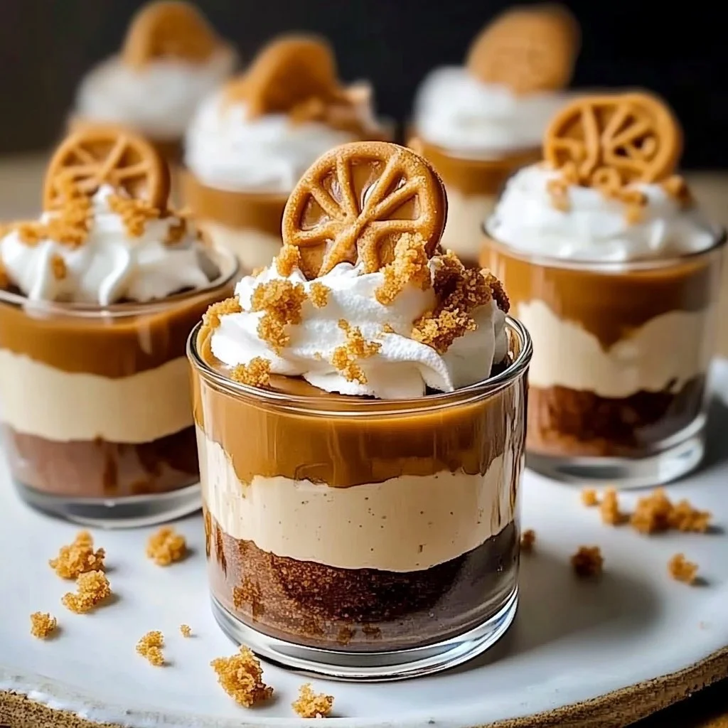 Gingerbread Toffee Mousse Cups