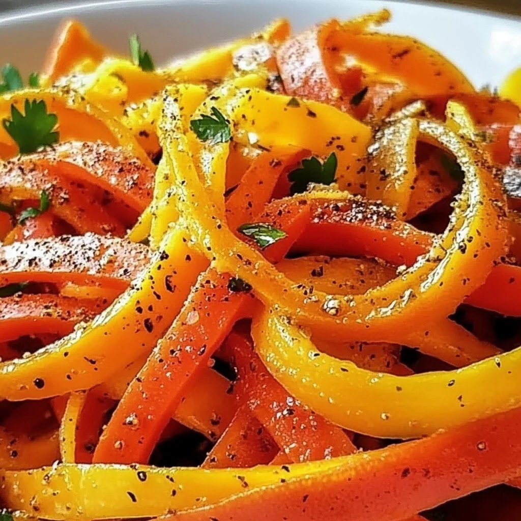 Maple Citrus Carrot Ribbon Salad