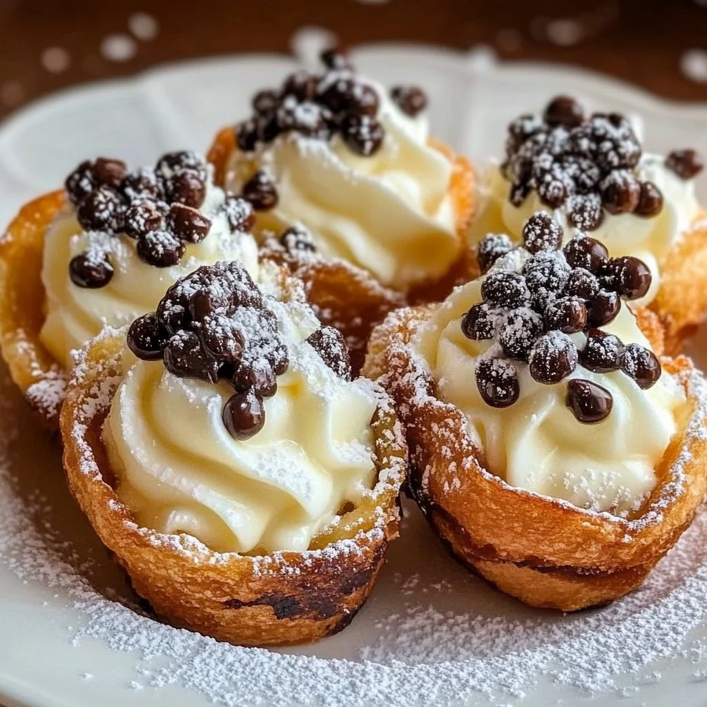 Mini Cannoli Cups Delight