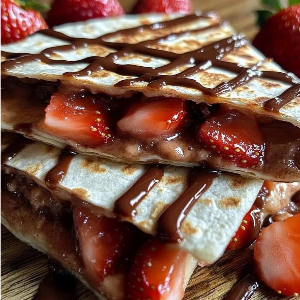 Nutella Strawberry Quesadilla