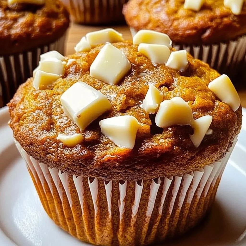 Pumpkin Muffins White Chocolate