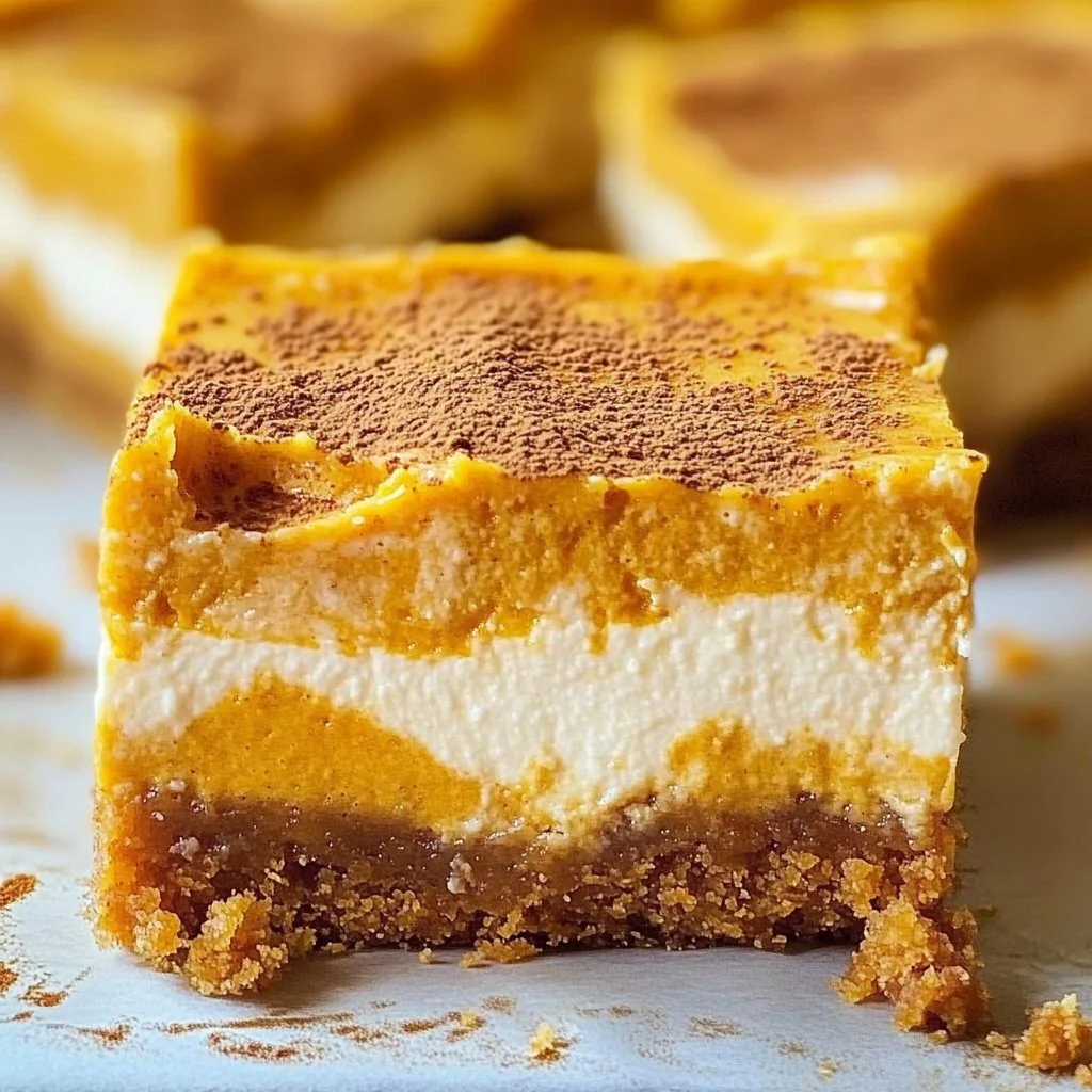 Pumpkin Cheesecake Bars