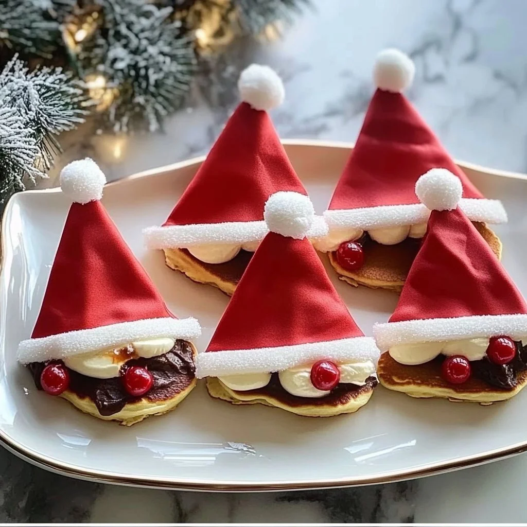Santa Hat Pancakes