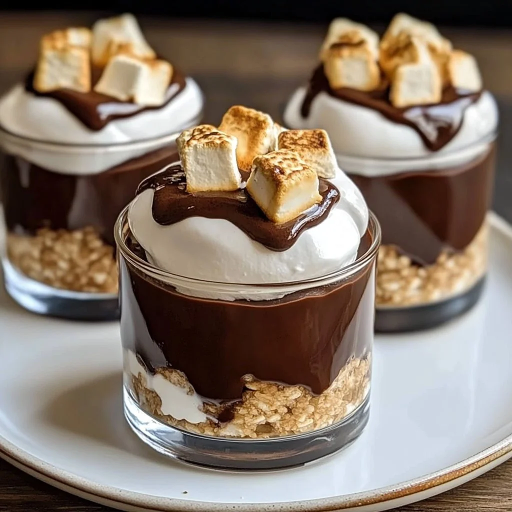 S'mores Pudding Shots