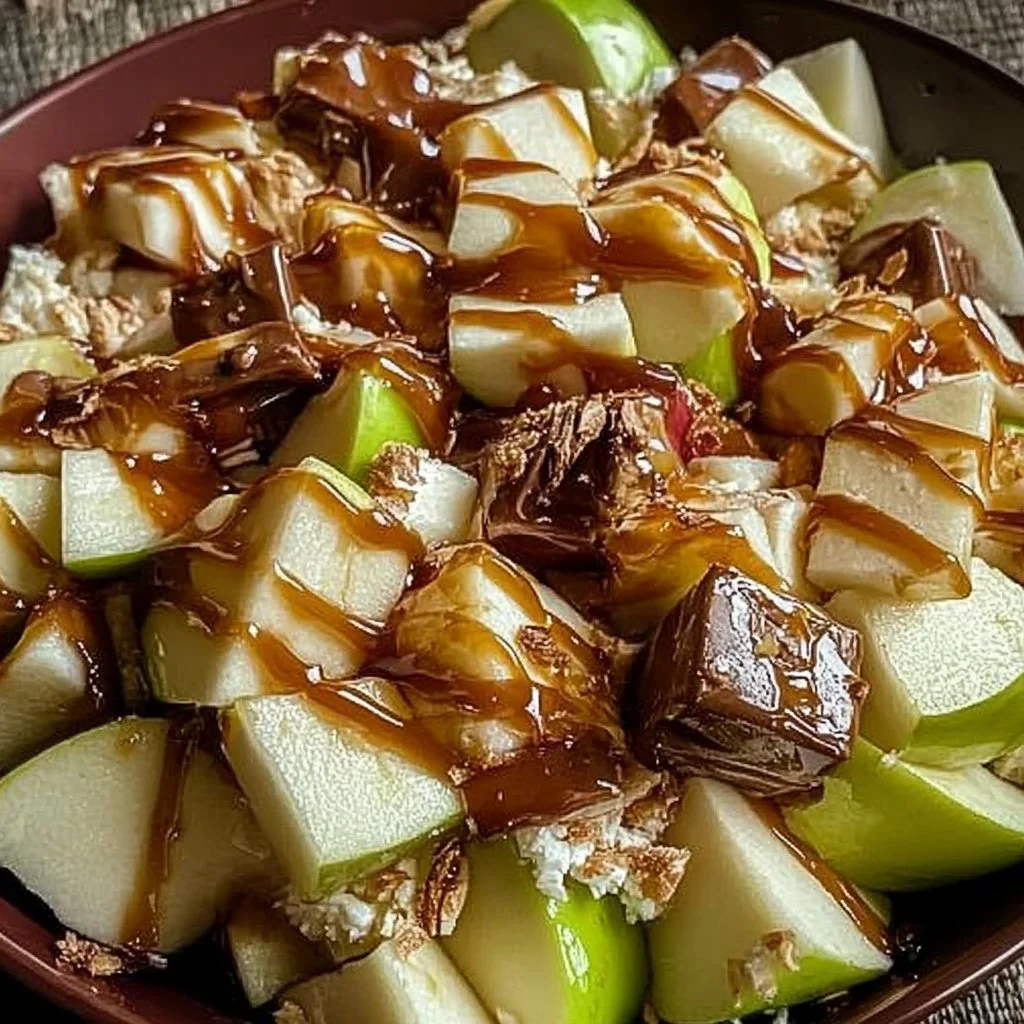 Snickers Caramel Apple Salad