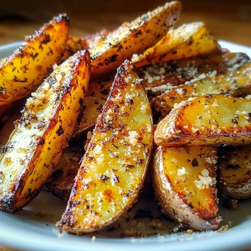Vegan Parmesan Potato Wedges