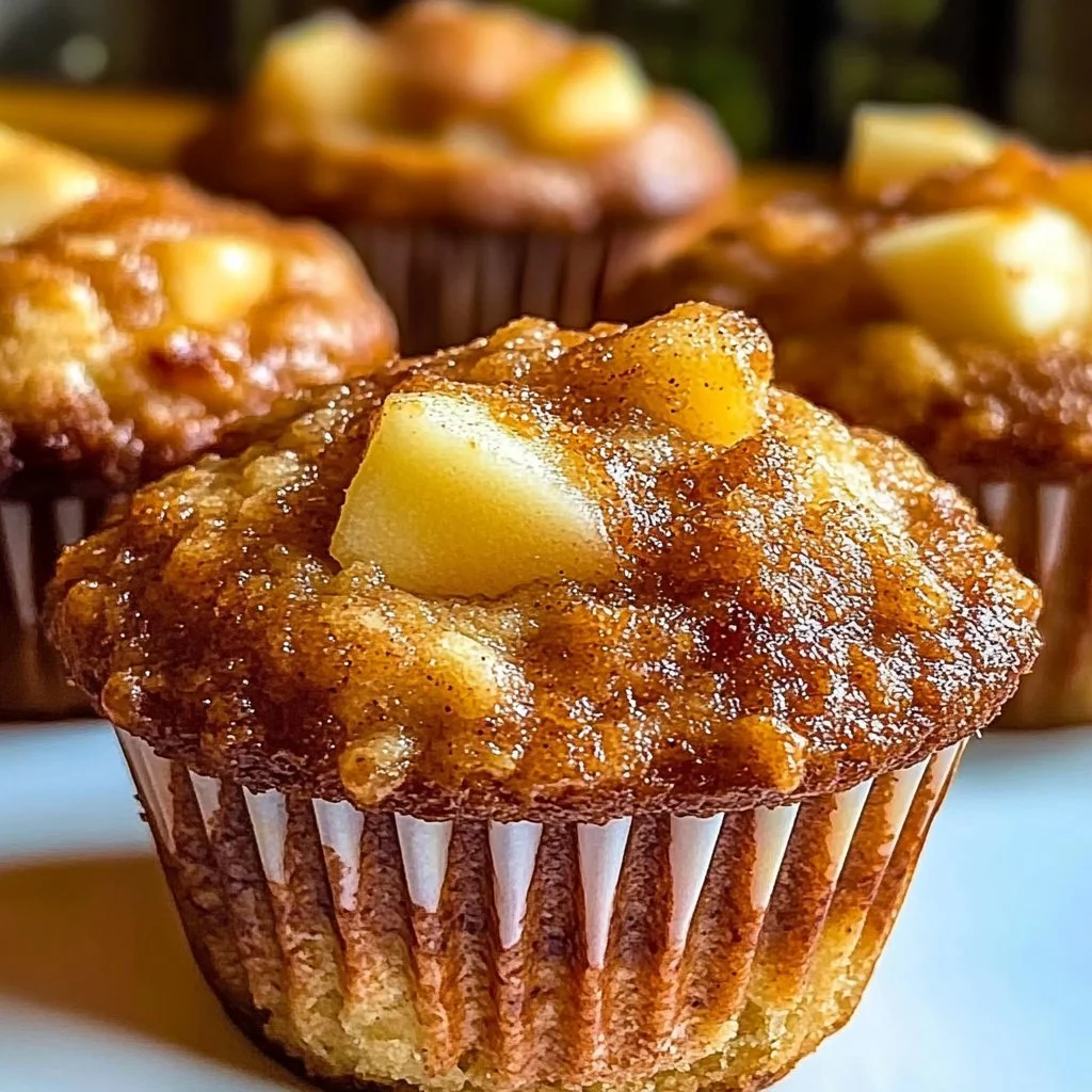 Apple Cinnamon Greek Yogurt Muffins
