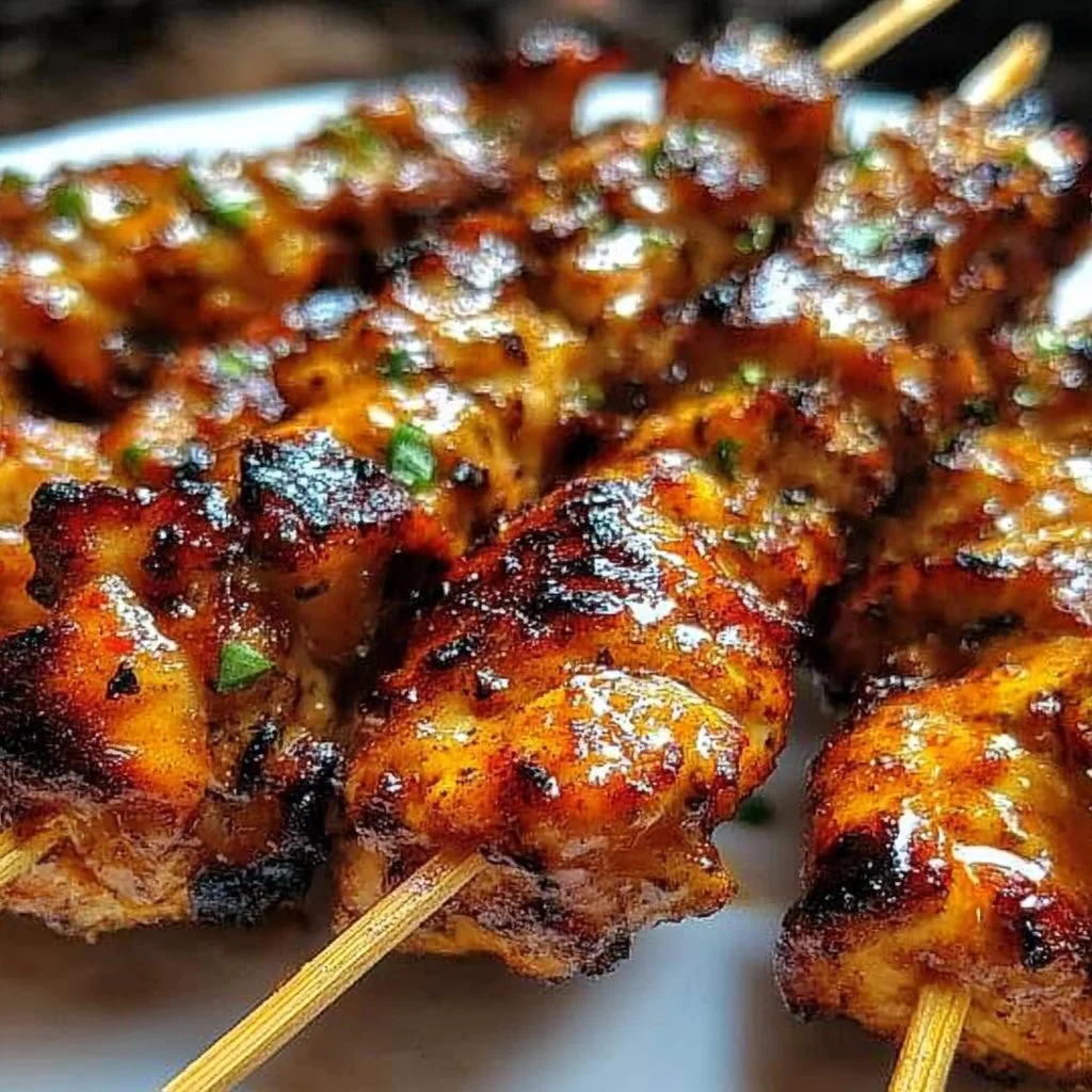 Bang Bang Chicken Skewers