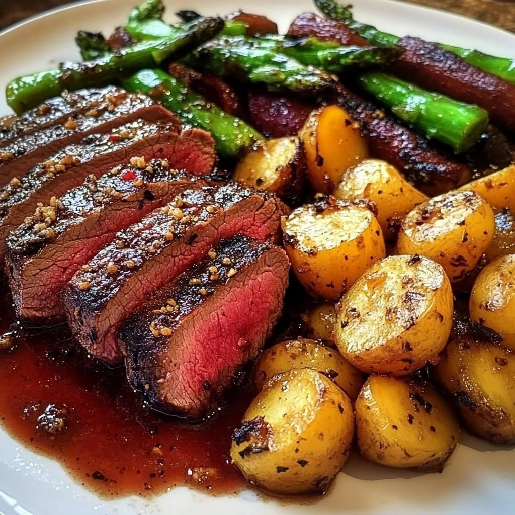 Beef Tenderloin dish with roasted vegetables served elegantly on a plate