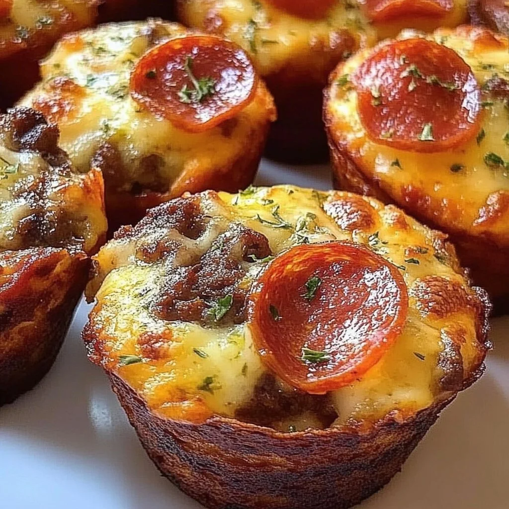 Delicious carnivore pizza muffins perfect for pizza lovers