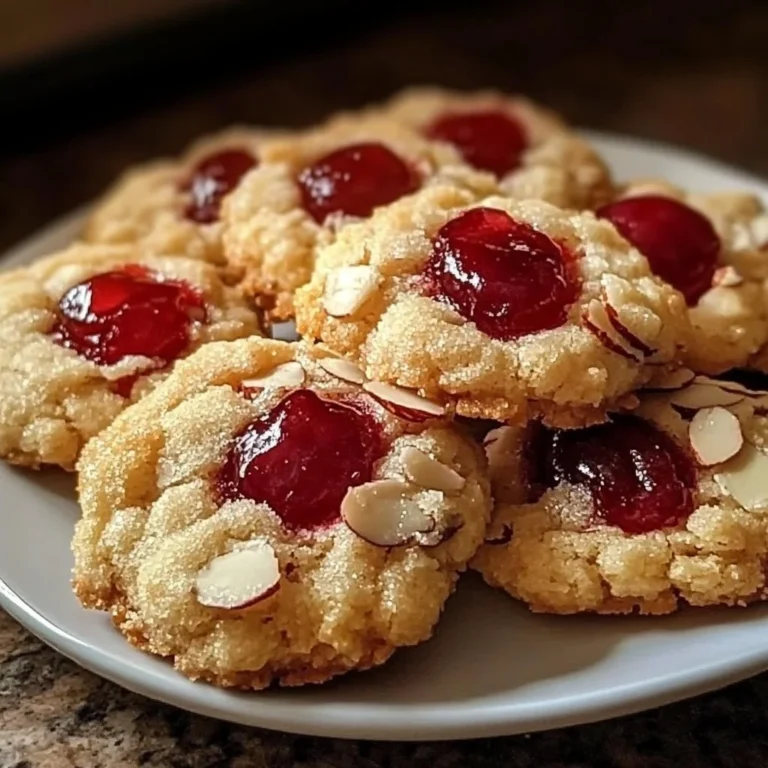 Delicious Cherry Almond Amish Sugar Cookies on a plate
