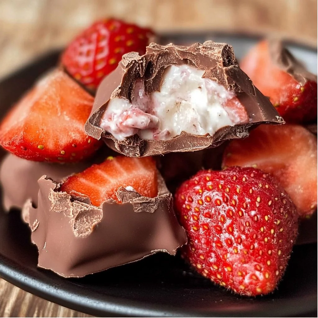 Chocolate Strawberry Yogurt Clusters