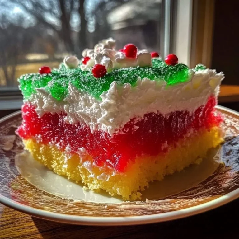 Christmas Jello Poke Cake