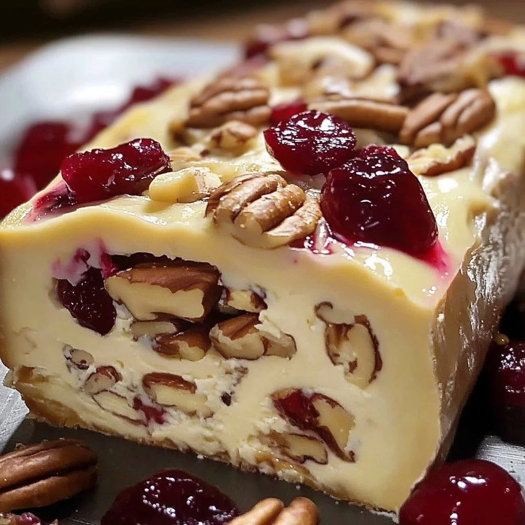 Cranberry Pecan Cheese Log