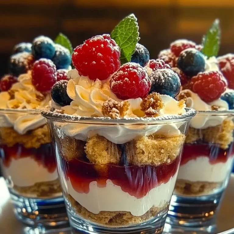 Creamy Christmas Trifle Parfait Shots