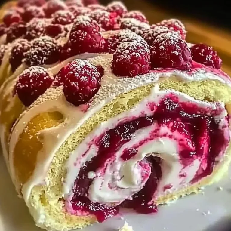 Raspberry Swirl Christmas Roll