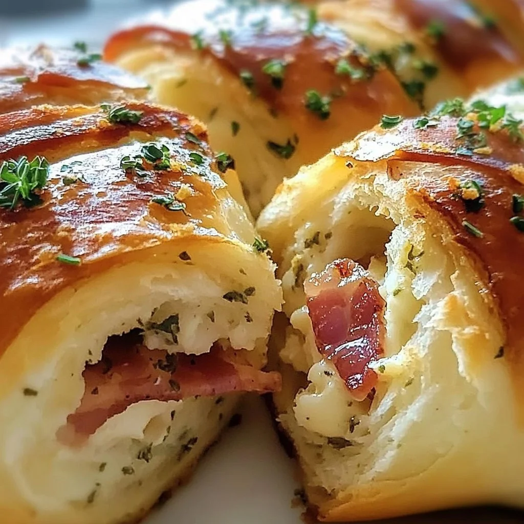 Herb Turkey Bacon Breakfast Rolls