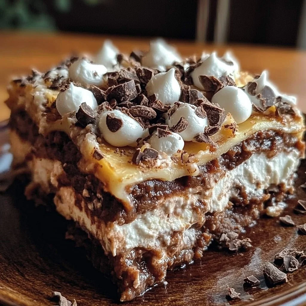 Hot Chocolate Lasagna