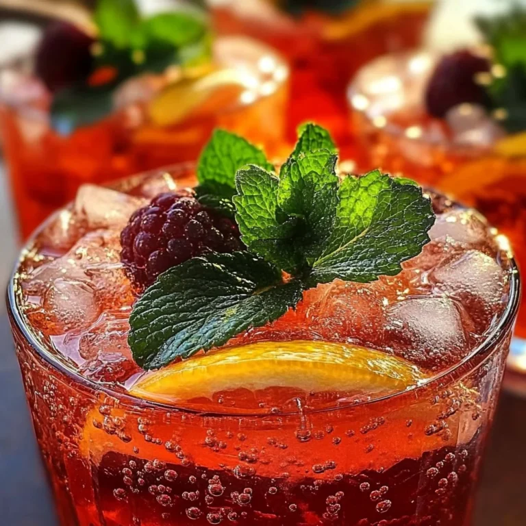 Bowl of sparkling fruit punch with fresh fruits for New Year's celebration