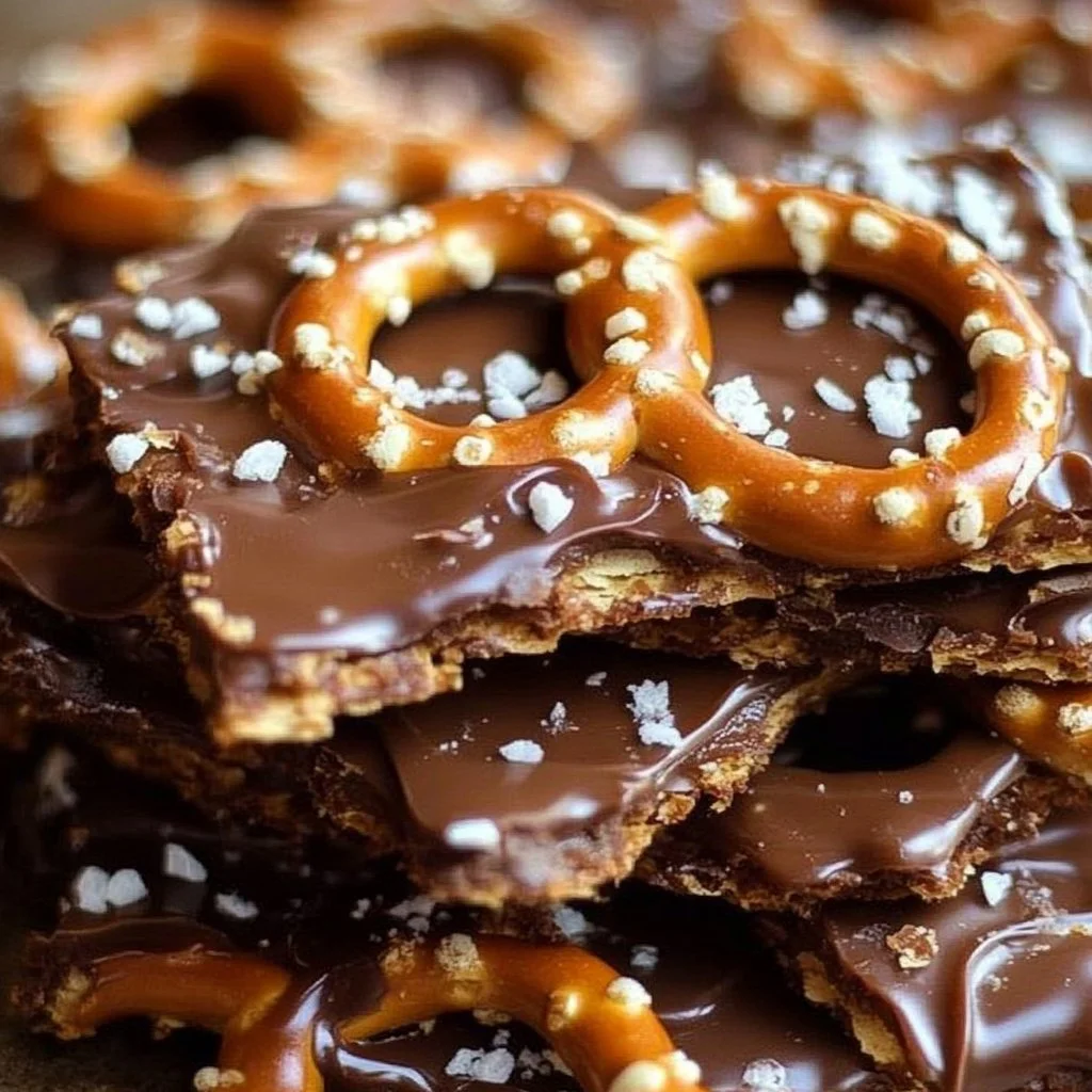 Caramel Pretzel Bark