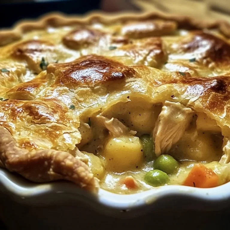 Gnocchi chicken pot pie served in a cozy bowl, perfect for comfort food lovers.
