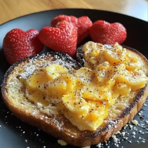 Heart-themed breakfast ideas featuring pancakes, fruits, and creative plating