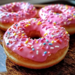 Delicious homemade donuts decorated for Valentine's Day celebration