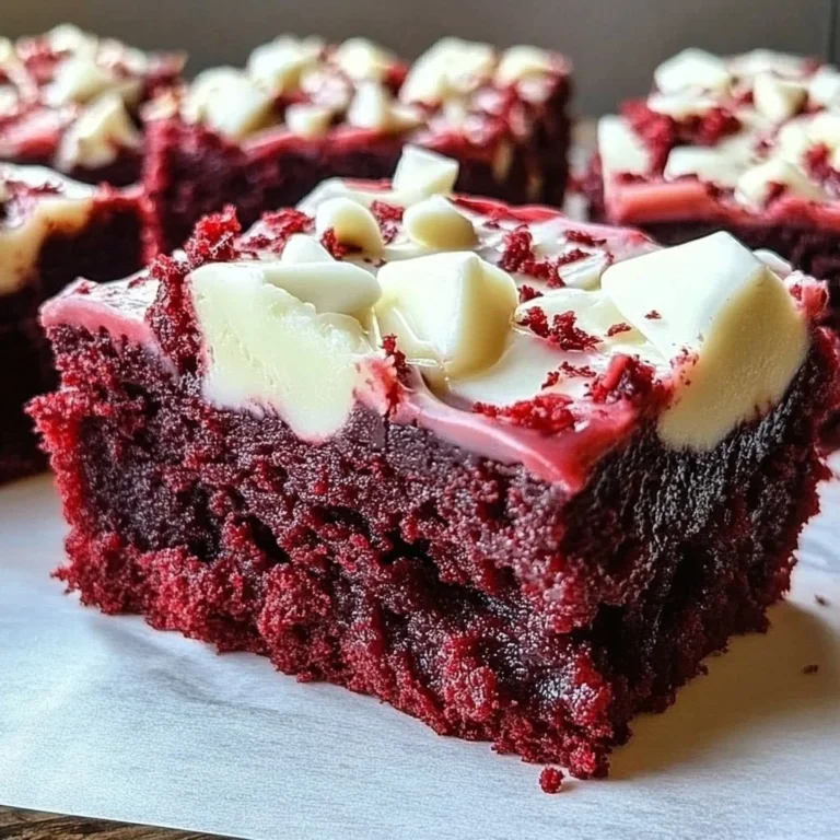 Delicious red velvet cookie bars topped with cream cheese frosting
