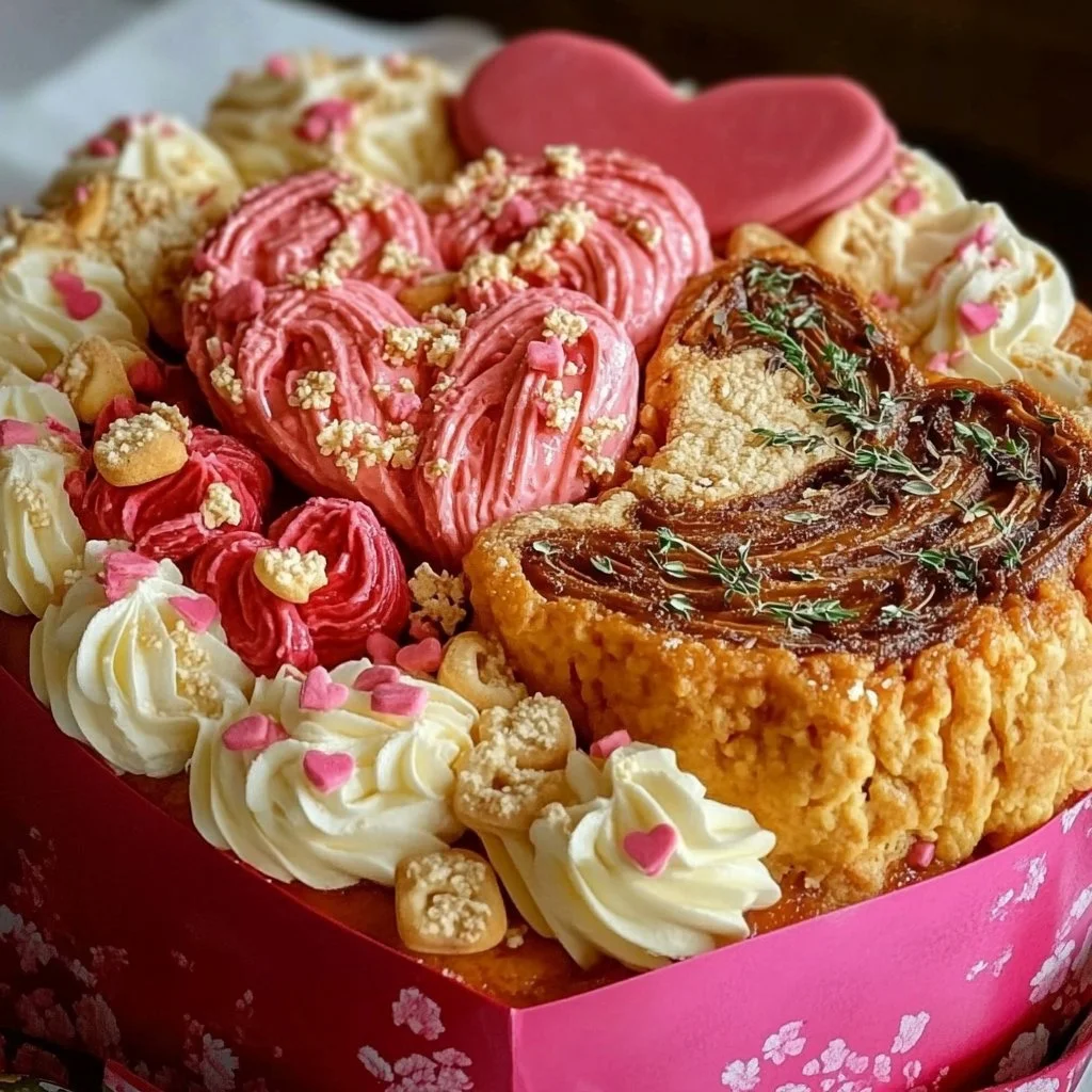 Valentine food gifts including chocolates and gourmet treats for a romantic celebration