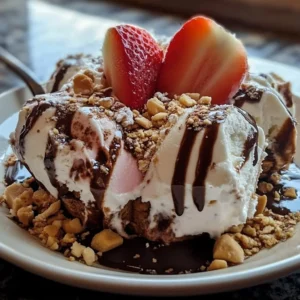 DIY ice cream bar setup with various toppings and flavors