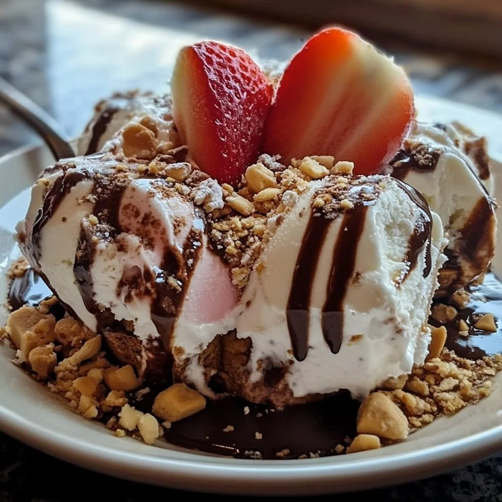DIY ice cream bar setup with various toppings and flavors