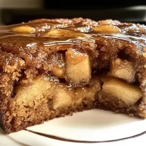 Soft Apple Date Spice Cake with slices and spices on a wooden table