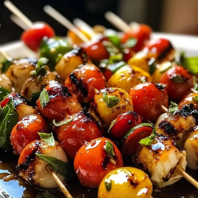 Valentine's Day skewers featuring heart-shaped fruits and chocolates.