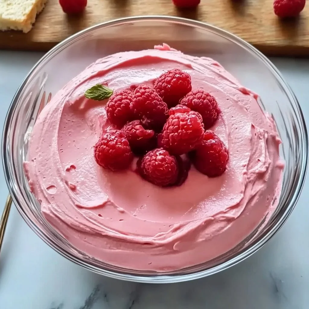 Delicious raspberry mousse filling for cakes and desserts