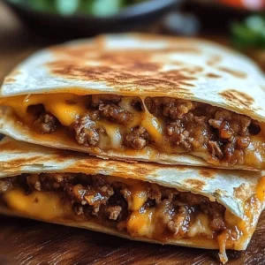 Delicious Smashburger Quesadillas served with toppings and sides